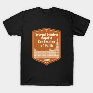 Reformed christian art. Second London Baptist Confession of Faith - 1689. T-Shirt